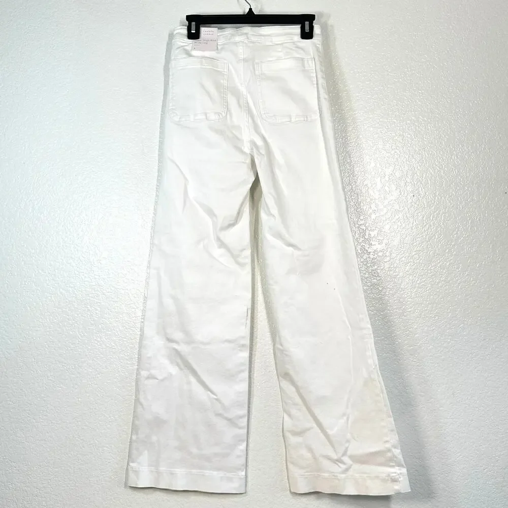 4 NWT Pants Trouser White LC Lauren Conrad Super High-Rise Wide-Leg 31